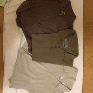 3 women’s golf shirts- size med (Cutter& Buck)